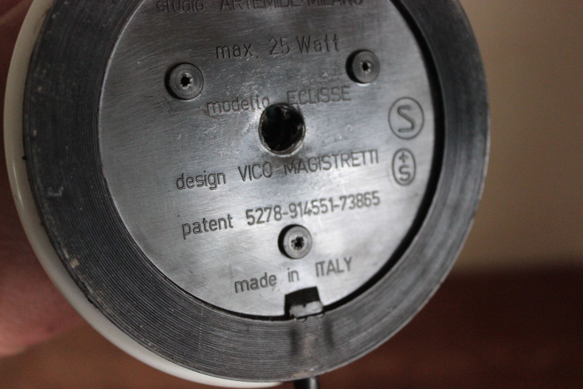 Lamp Eclisse design Vico Magistretti, Artemide