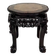 Asian wooden stand carved with Demons, marble top, Indochina, circa 1880