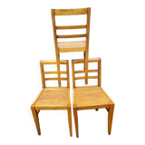 Trio of chairs 1940/50 by René Gabriel