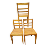 Trio de chaises 1940/50 par René Gabriel