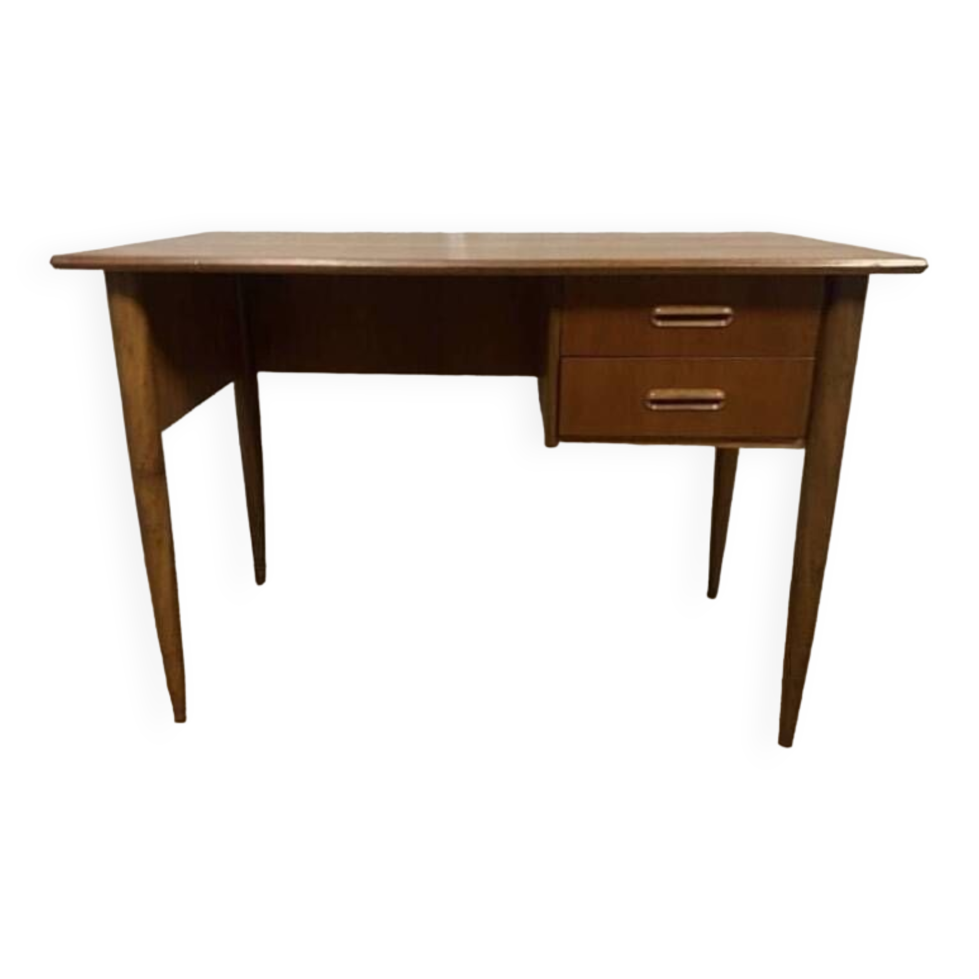 Scandinavian teak desk from the 1960s, length 110 cm