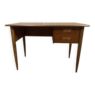 Bureau scandinave en teck annees 1960 longueur 110 cm