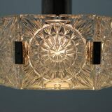 Design mid-century glass pendant by Kamenicky Senov, 1970s, up to six pieces