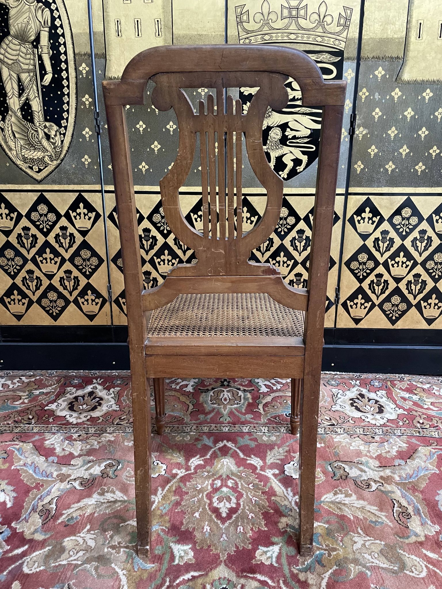 Set of 8 Louis XVI style chairs in canning