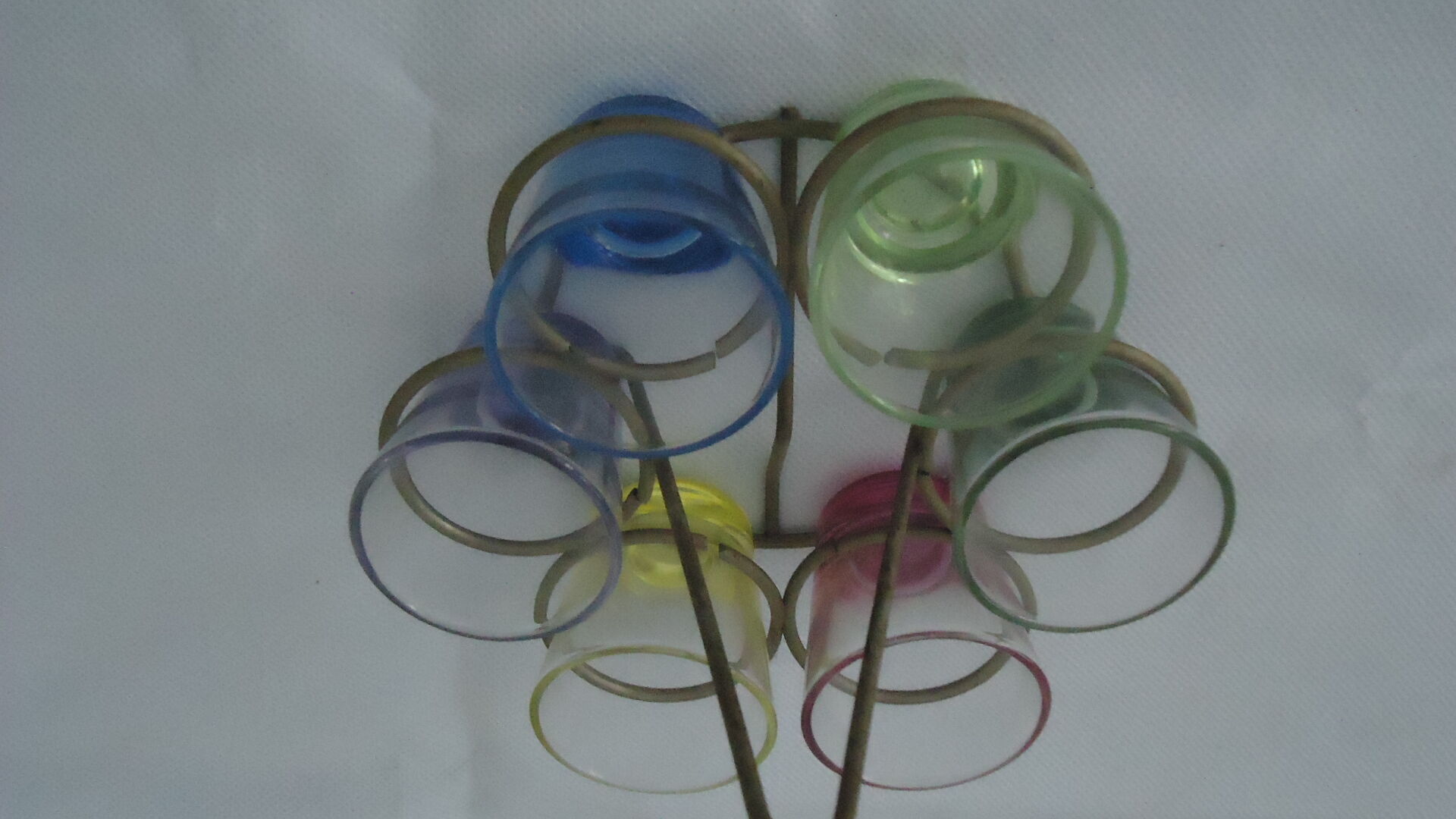 Liqueur glasses on vintage stand