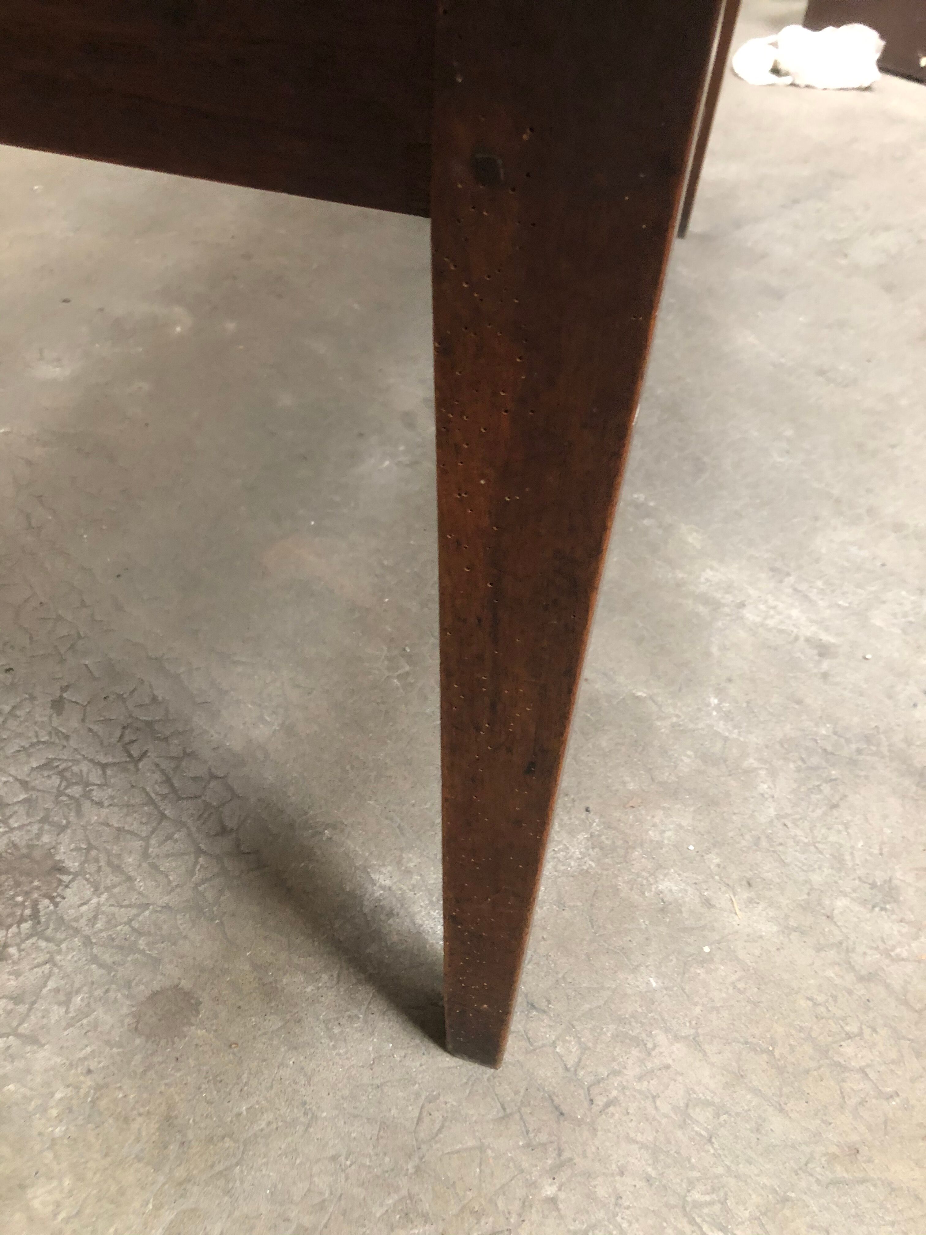 large walnut bistro table