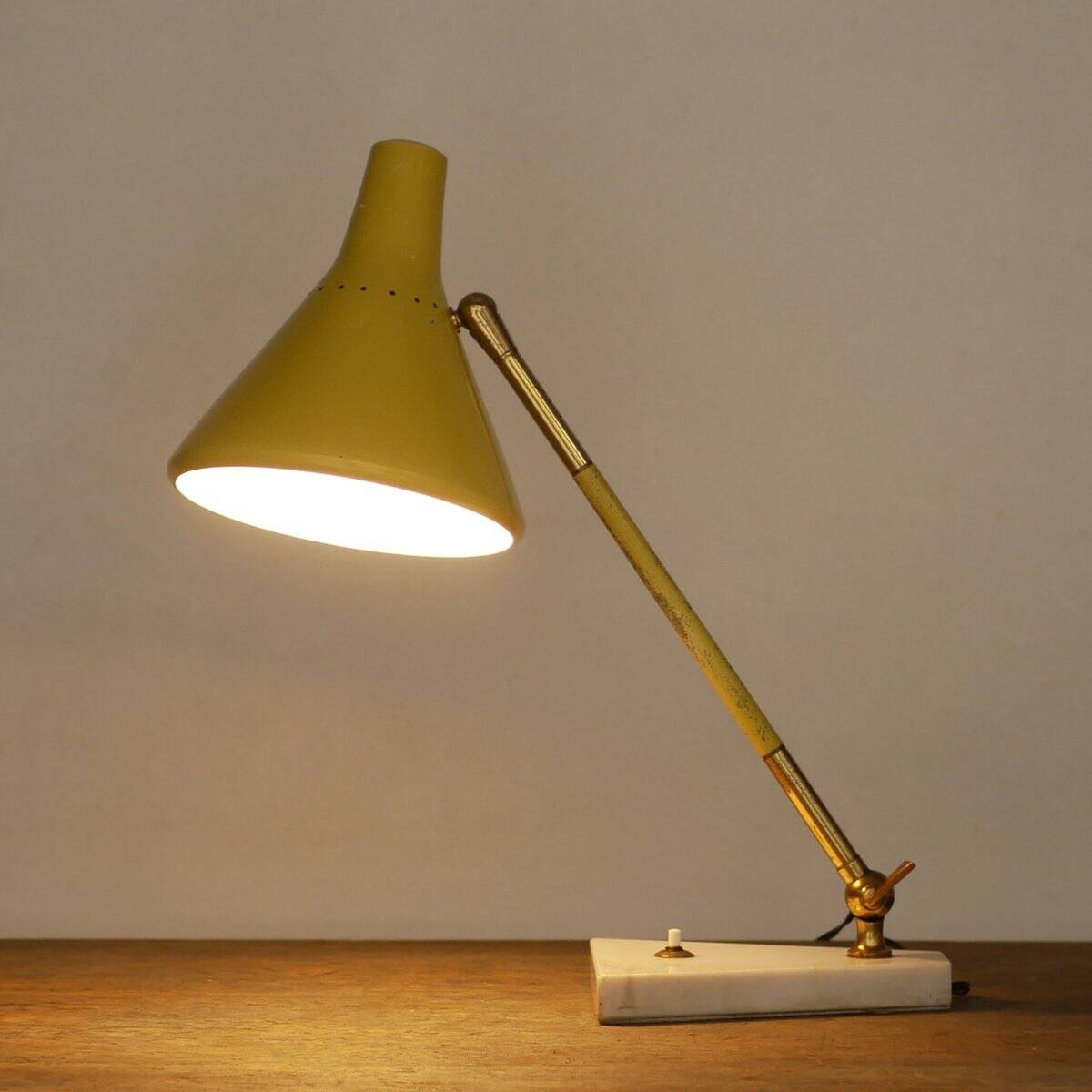Mid-Century table lamp by Stilux Milano, Italy, 1950s.