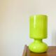 Blown glass mushroom lamp