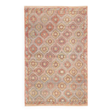 6x10 Kilim Cream Turkish Kilim Rug, 189x300Cm