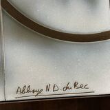Ceramic coffee table with geometric decor abbey of notre dame du bec