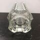 Old vase glass moulded grand vintage model