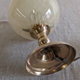 Lampe de chevet en verre de Clichy