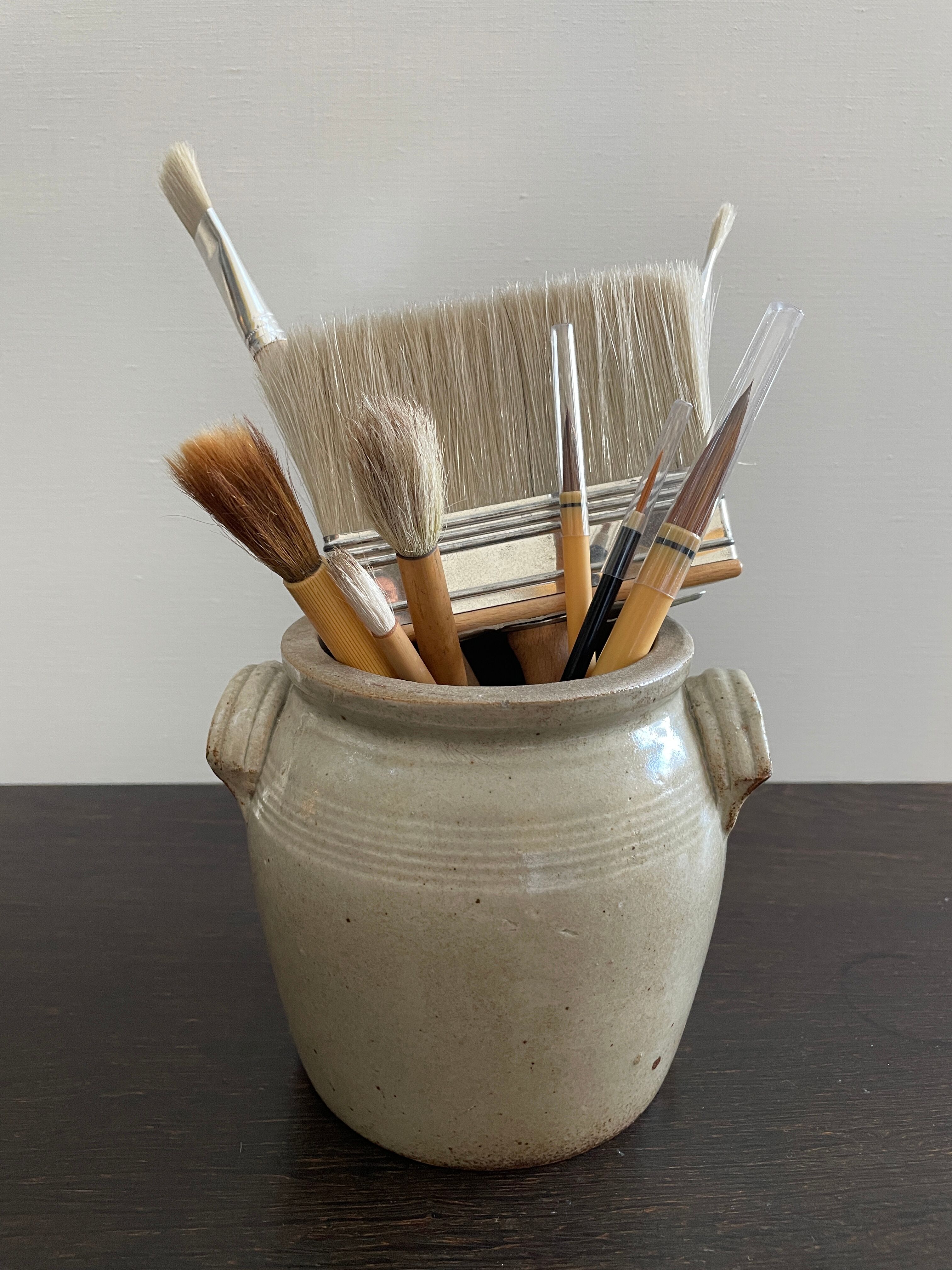 Ideal stoneware pot for Utensils Kitchen