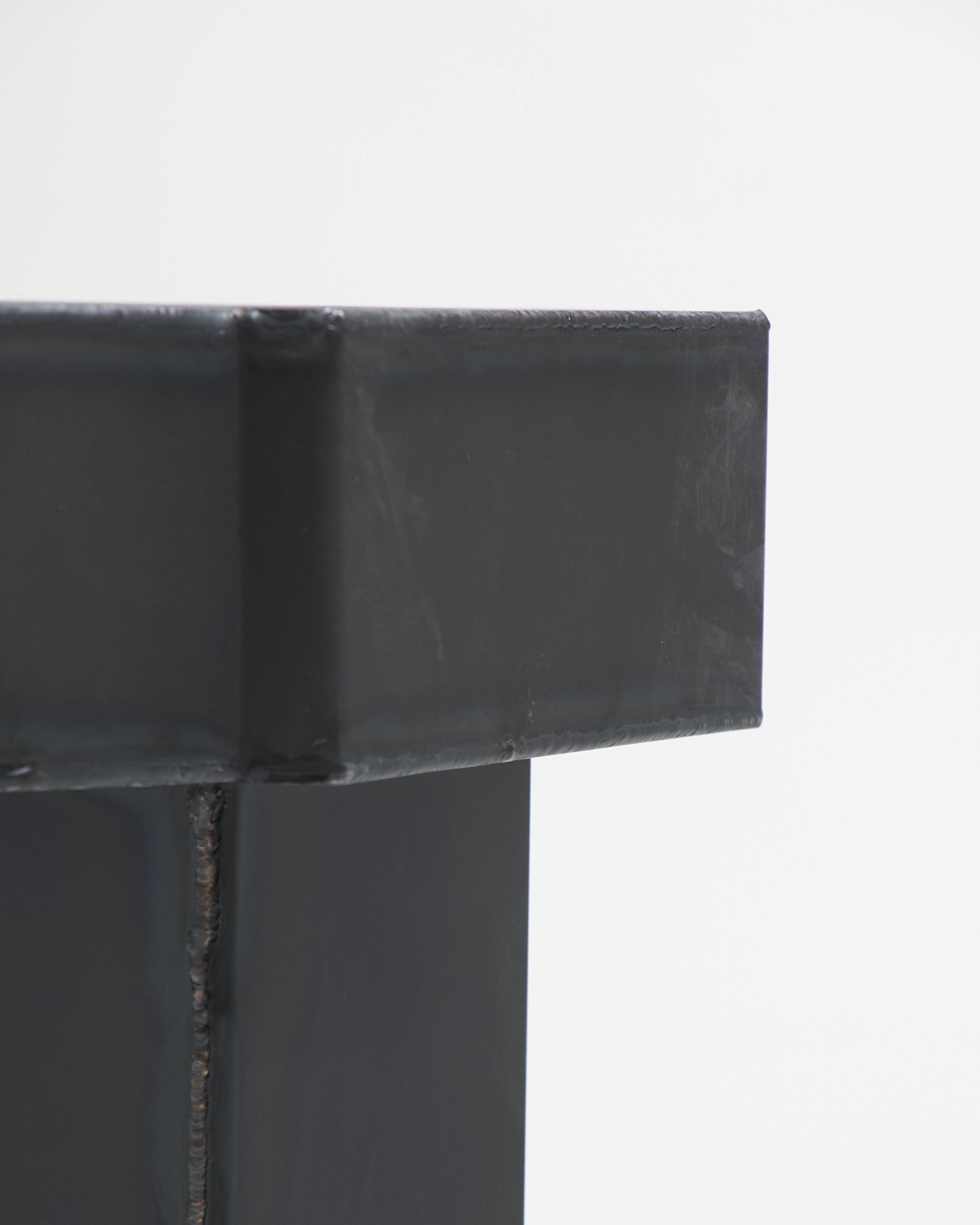 Funki raw steel stool