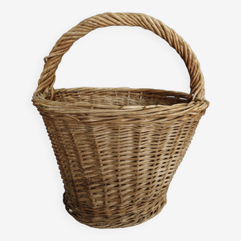 Panier ancien en osier 32 cm