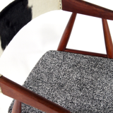 Fauteuil scandinave en bois 1960