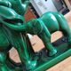 Éléphant Lemanceau en faïence verte de St Clément