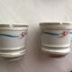Se de 2 tasses brûlots 19me porcelaine blanche
