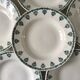 lot of 6 hollow plates Terre de Fer Saint-Amand late nineteenth