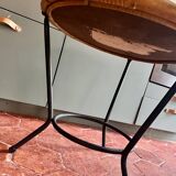 Vintage rattan side table