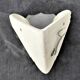 Art Deco plaster corner wall sink with frosted glass cut to 3 points