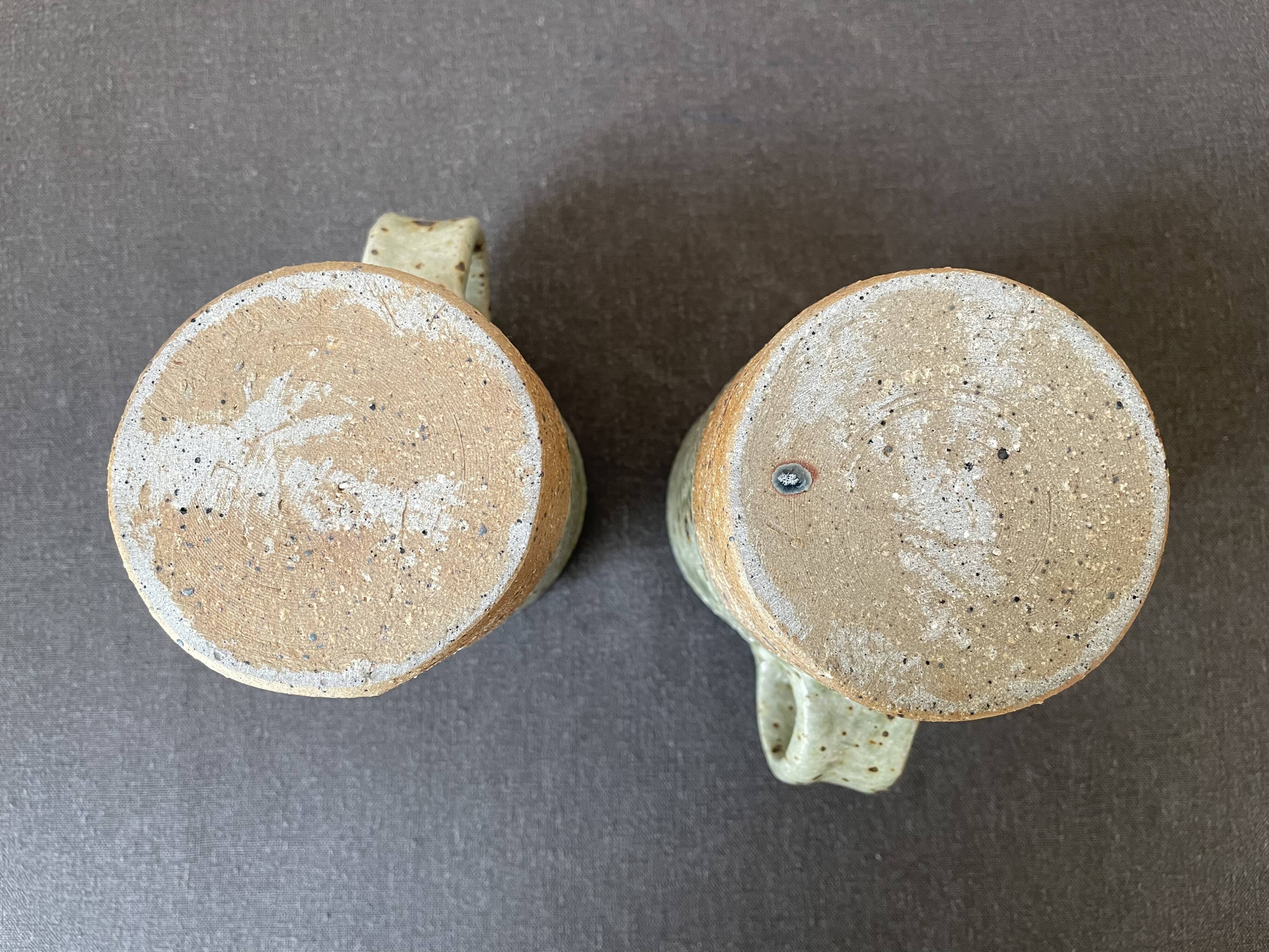 Pyrite stoneware mugs