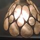 Vintage 1970s shell pendant lamp ceiling light lampshade