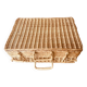 Vintage rattan suitcase