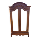 grande ancienne armoire miroir tiroir secret chapeau gendarme style louis xv