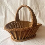 Panier en corde vintage