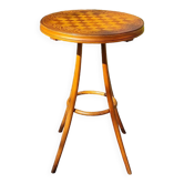 Bistro games table in curved wood, early 20th century