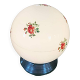 Flowered opaline lamp