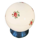 Lampe en opaline fleurie