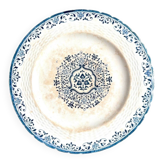 Assiette à gâteau Minton en terre de fer, service "Moustiers"