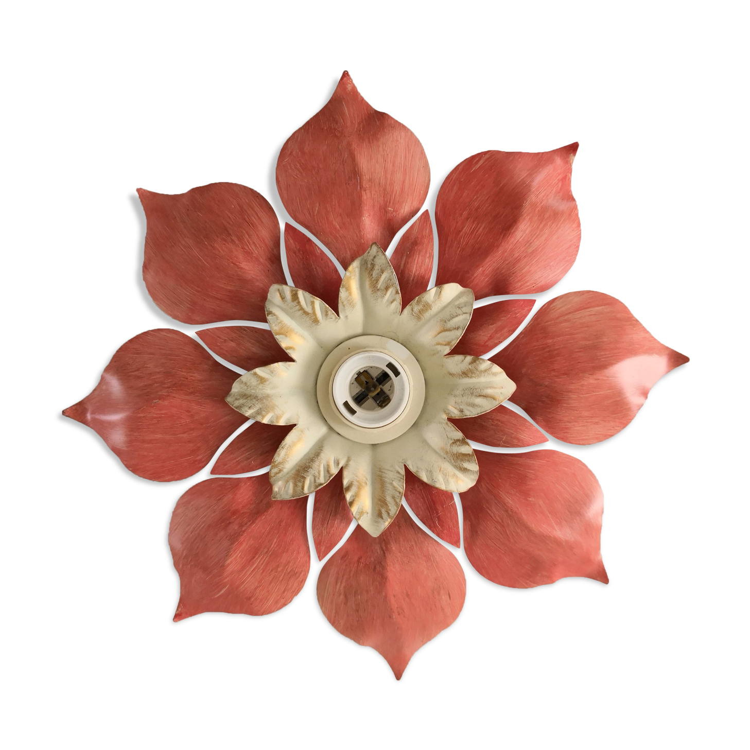 Flower wall sconce of the 70s