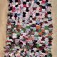 Tapis Berbère Boucherouite coloré - 102 x 239 cm