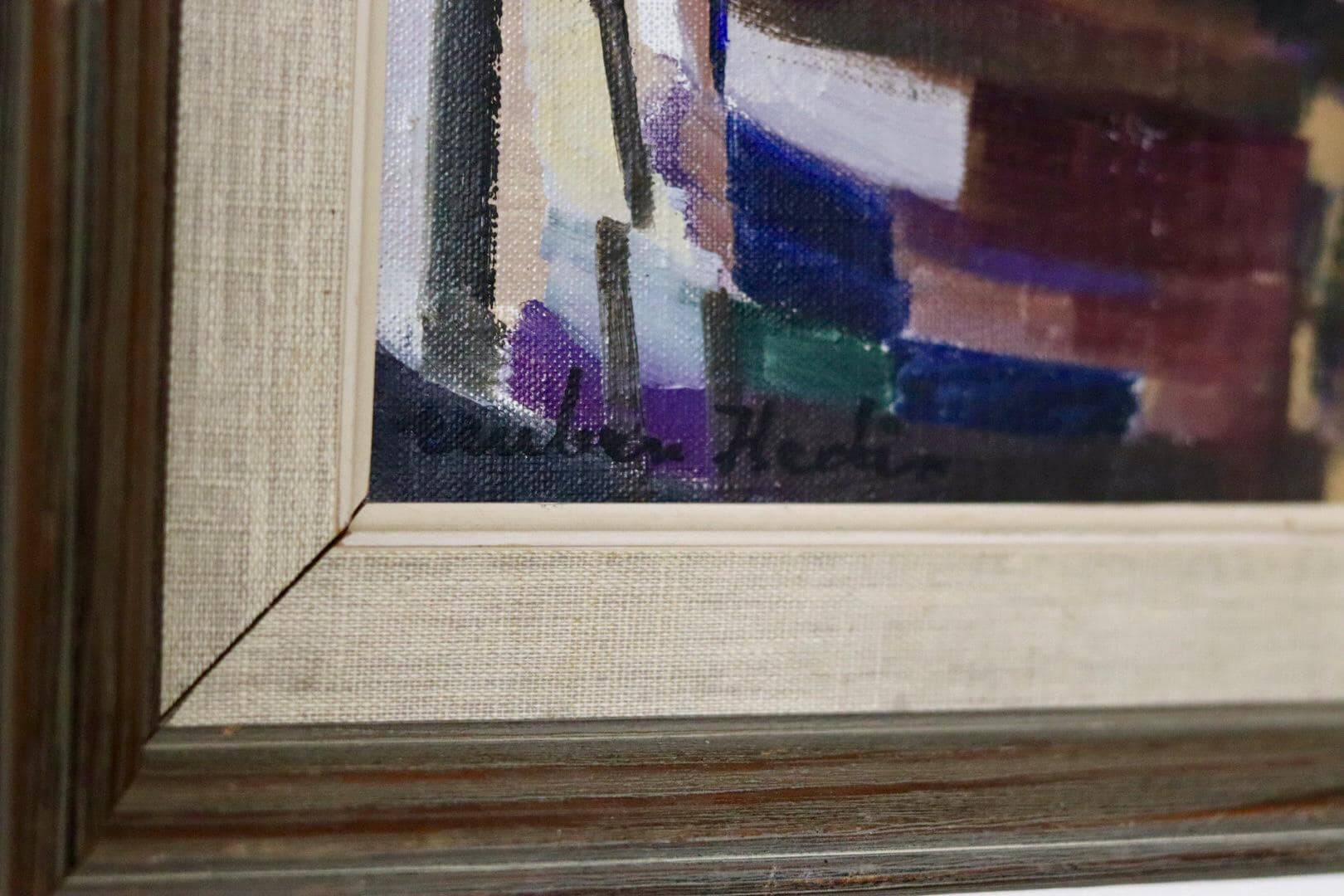 « Nature morte aux fleurs violettes » de Reuben Hedin