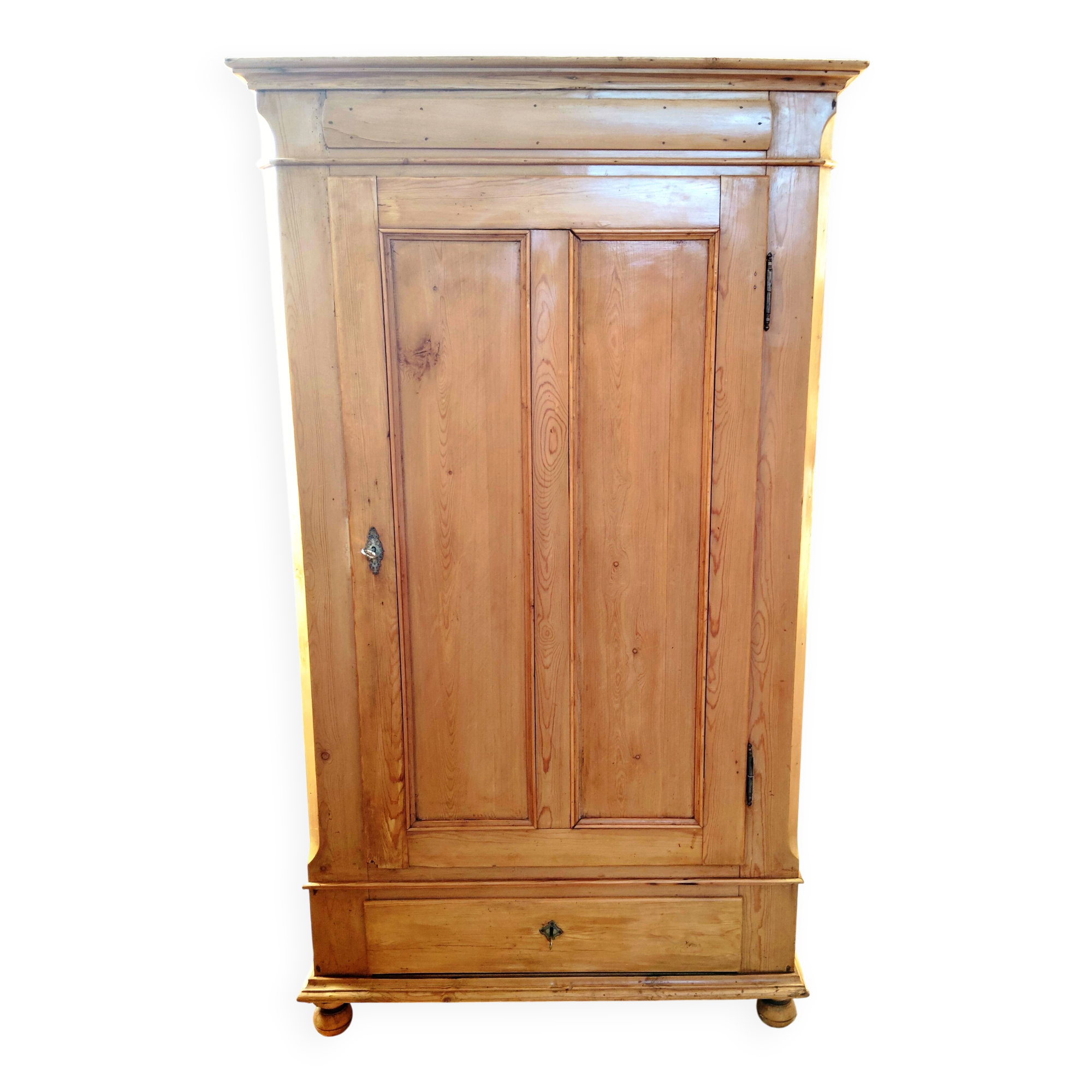 English bonnet chest in old pine