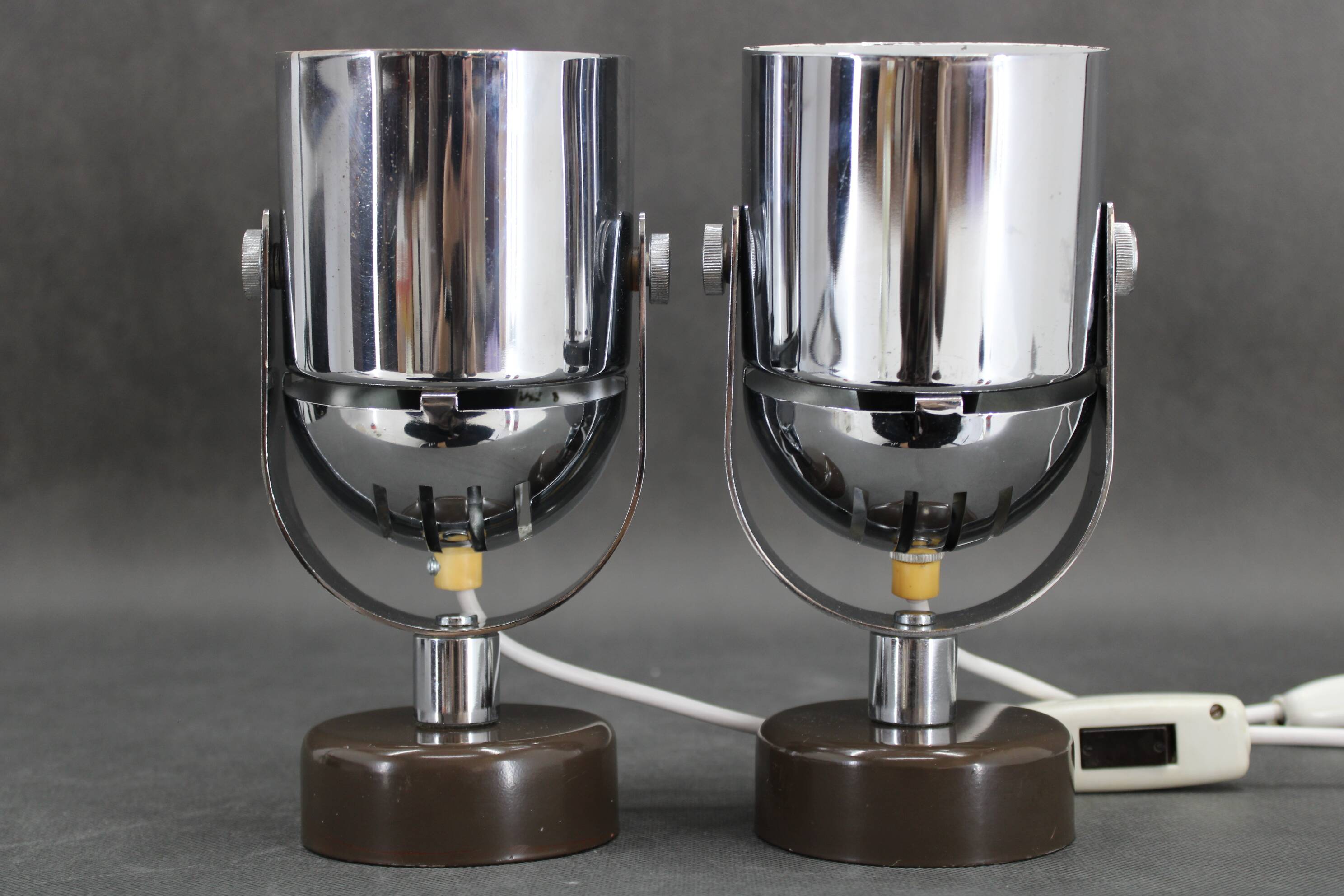 1970s Stanislav Indra Pair Of Wall lamps by Combi Lux, Czechoslovakia