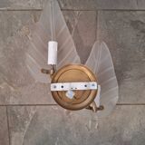 Antique Murano Double Wall Sconces Pair