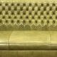 3-seater Chesterfield sofa in olive green leather