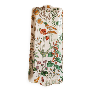 Plat rectangulaire en porcelaine de tradition