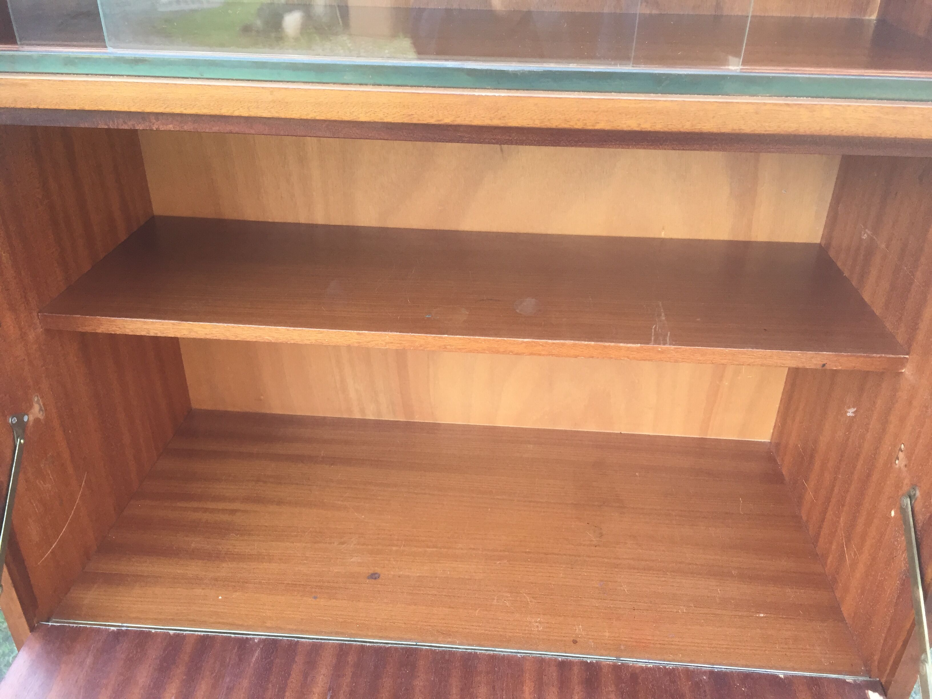 Vintage teak secretary with 3 drawers