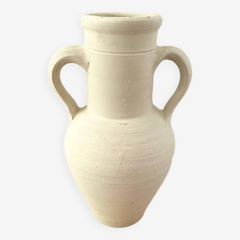 White terracotta jar