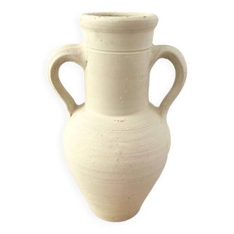 White terracotta jar