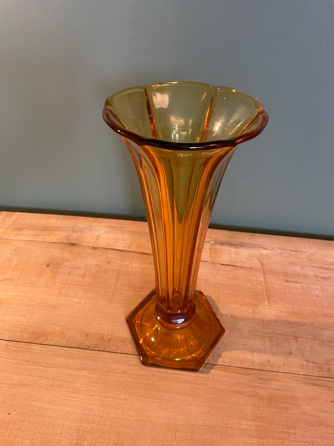Art deco vase signed Val Saint Lambert