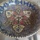 Antique Tunisian ceramic plate, signed and numbered.