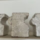 Set of cracked mini-vases