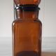 Bocal verre ambré