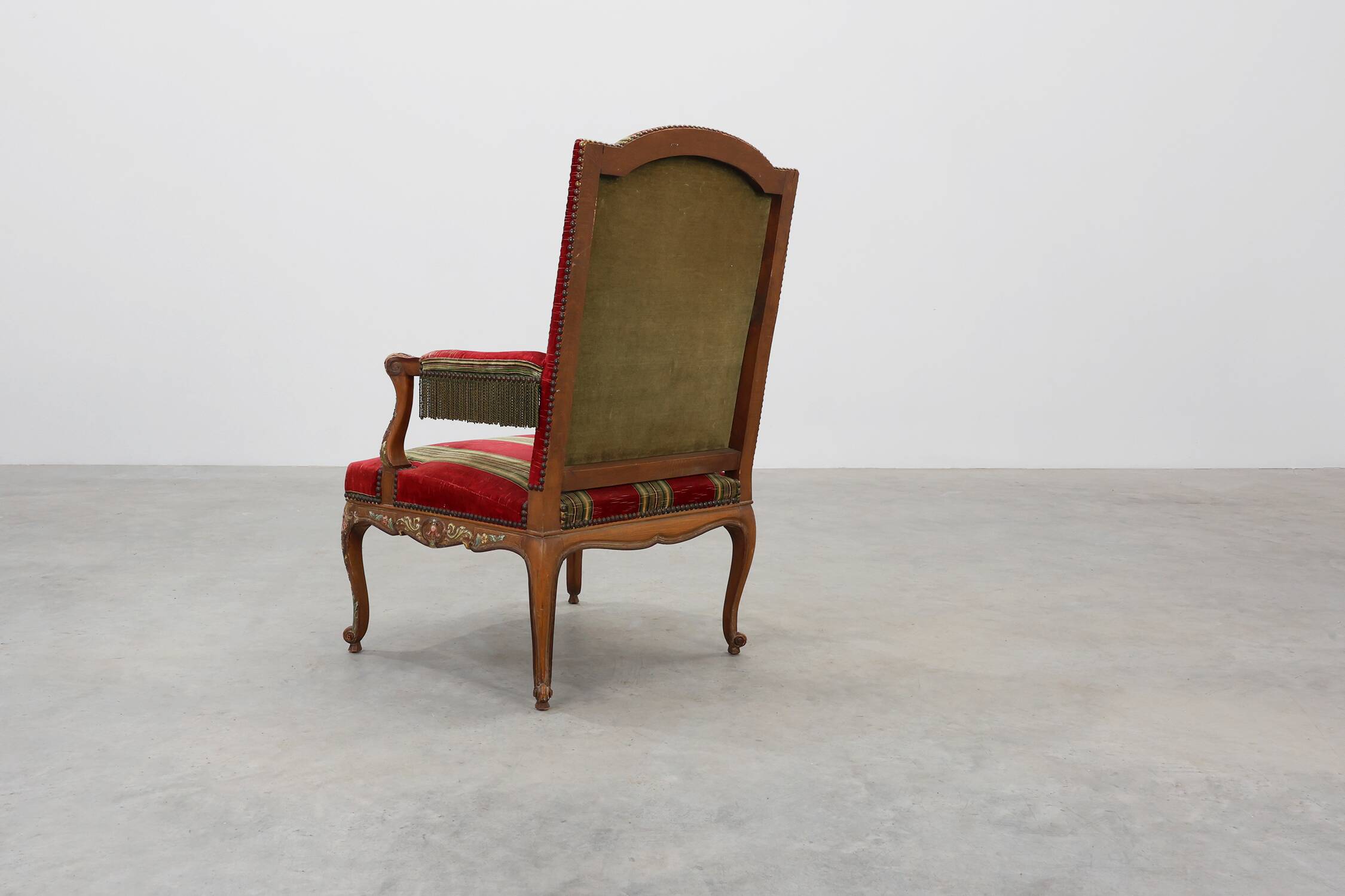 Fauteuil en chêne Louis XIV, France, 19e siècle